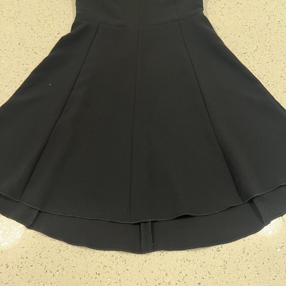 Aritzia Wilfred Flared Dress Size 0 Black V Neck - Picture 9 of 13